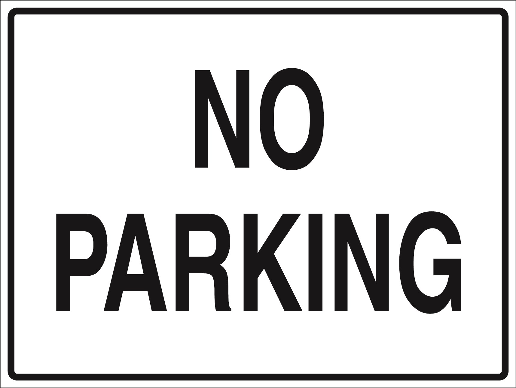 No Parking - 600 x 450 - Metal