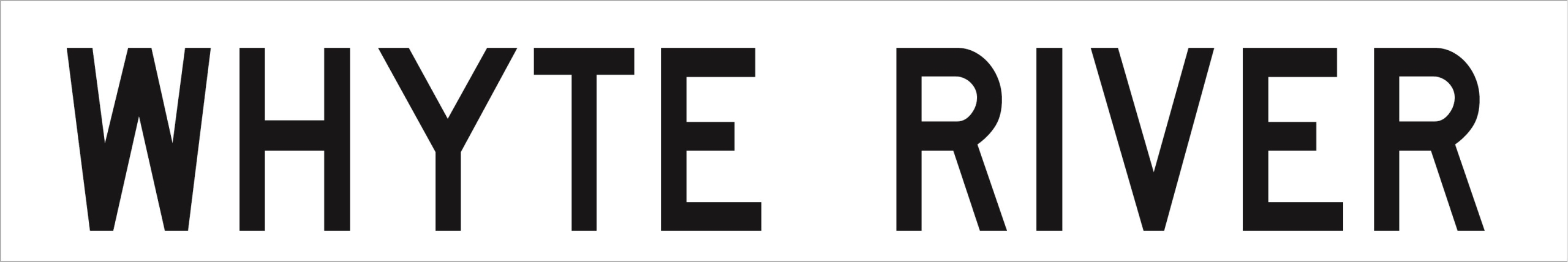 Geographical Feature sign (River etc)