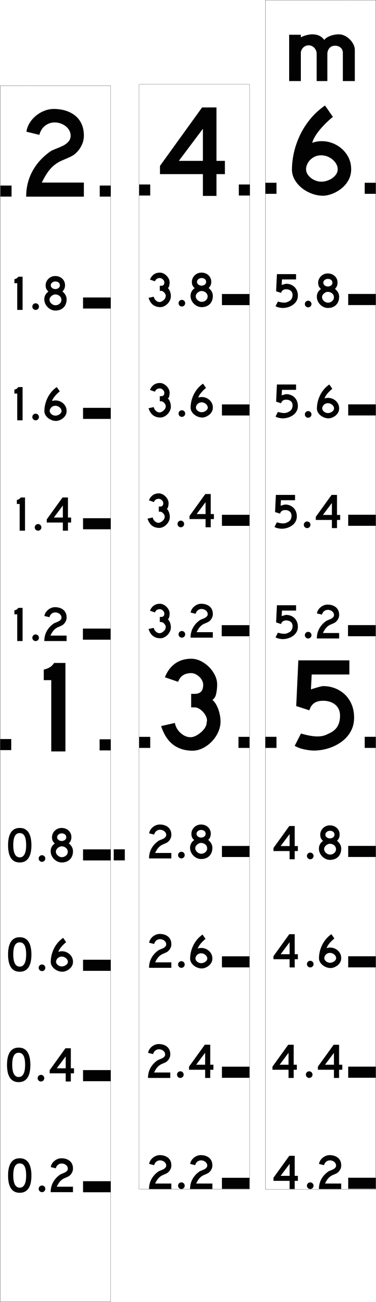 G9-22 - 0-6m Depth Marker