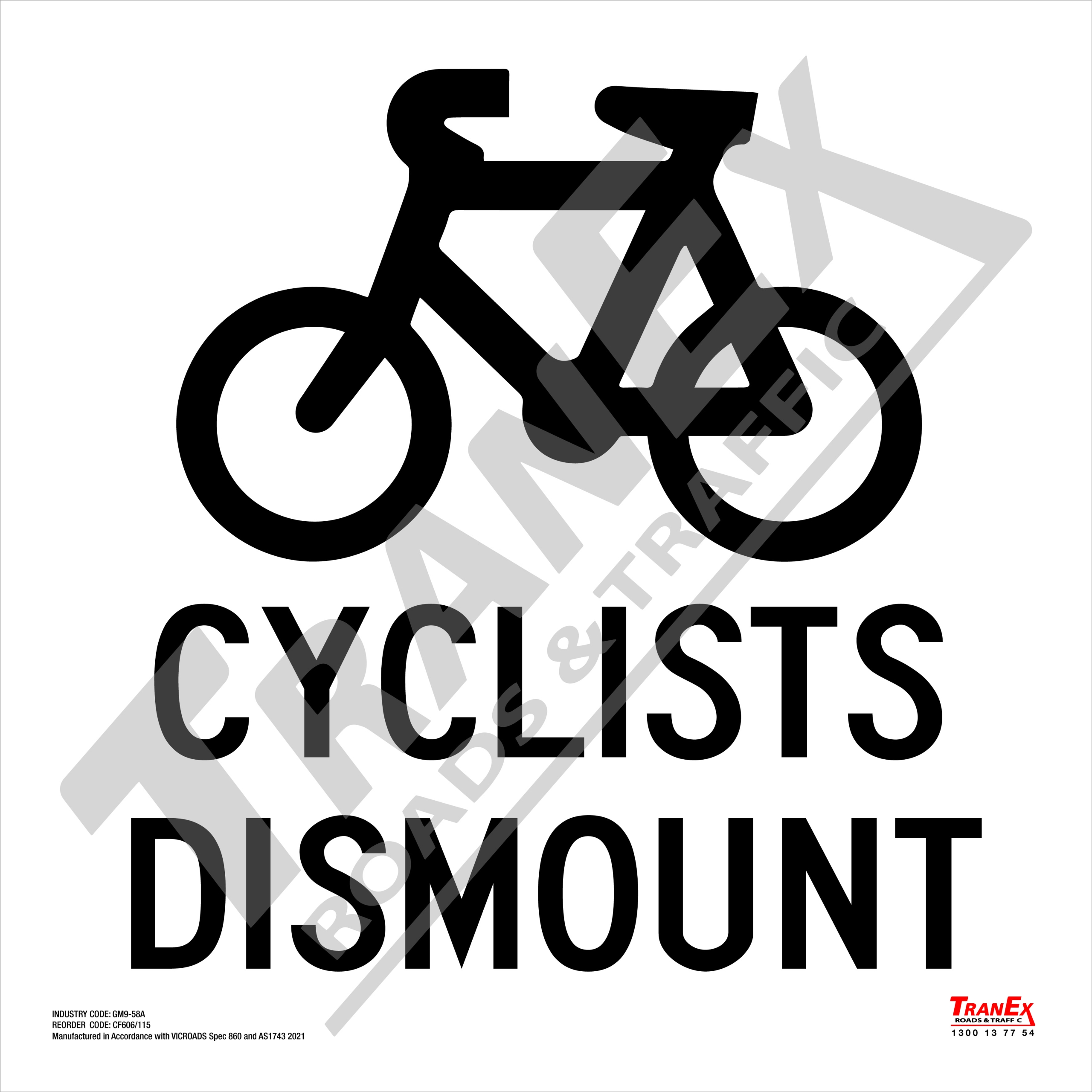 GM9-58A_CYCLISTS DISMOUNT_600x600