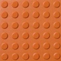 Rubber Tactile Self Adehesive Hazard terracotta
