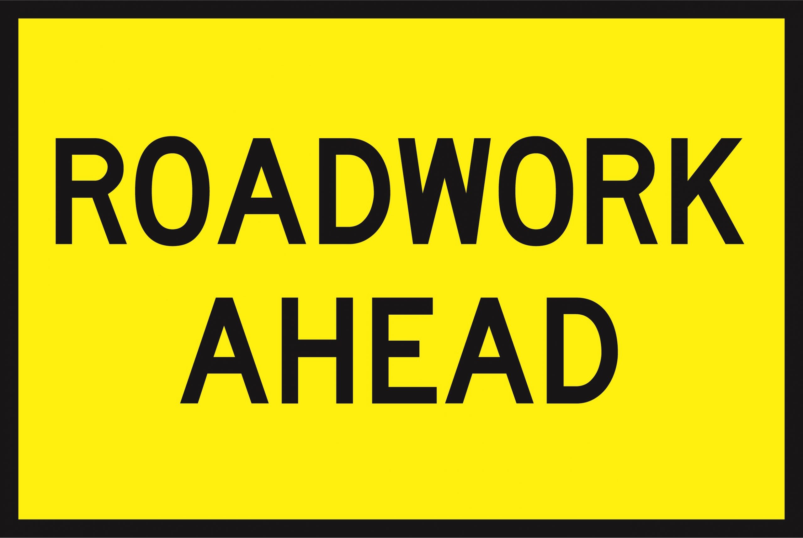 Roadwork Ahead (Cl1) 900 x 600 BEP