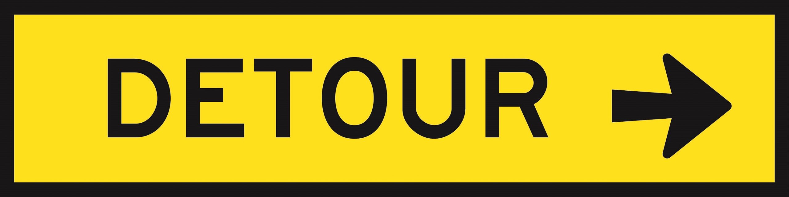 Detour & Arrow (R)  (Cl1) 1200 x 300 BEP