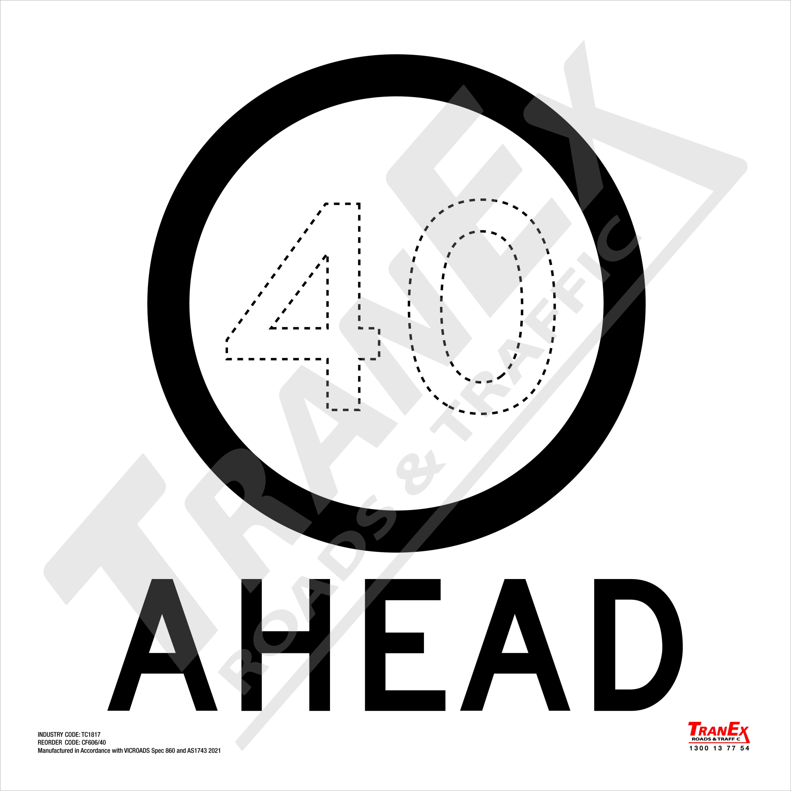 TC1817_SPEED AHEAD - BLACK ON WHITE_600x600
