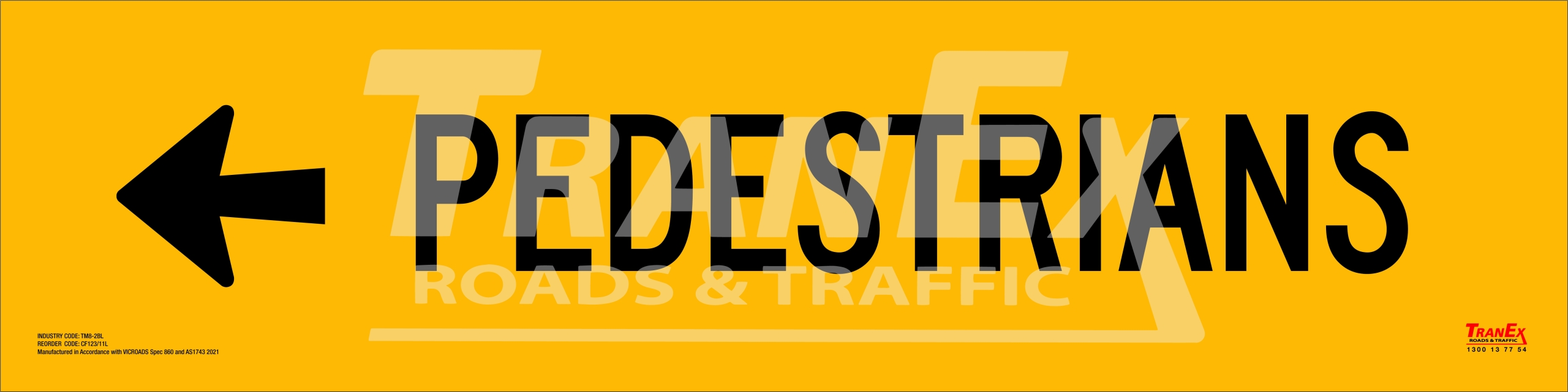 TM8-2BL_PEDESTRIANS ARROW LEFT_1200x300