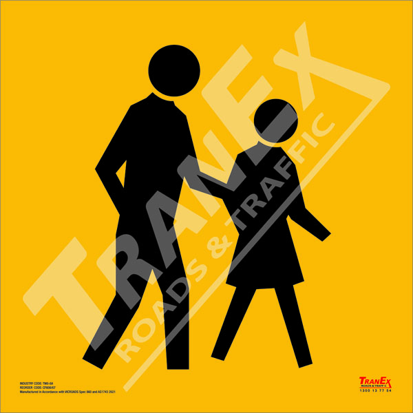 TM8-8A_PEDESTRIAN CROSSING sign