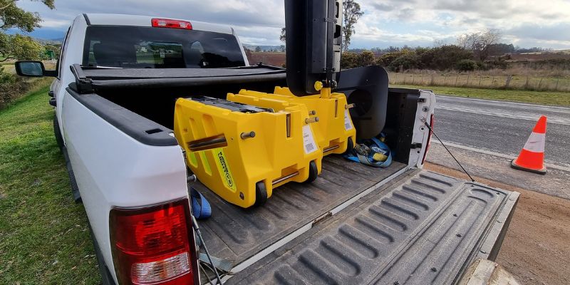 Transporting traffic management equipment - Barrowlight