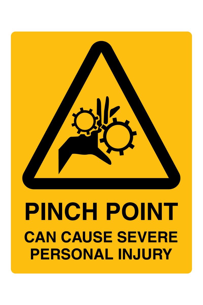 Warning safety signage